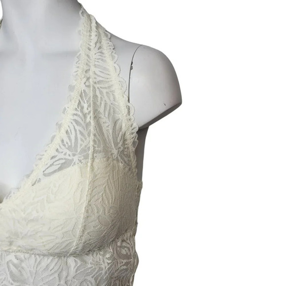 Aerie Lace Halter Neck Bralette Size Medium V Neck - Picture 2 of 6